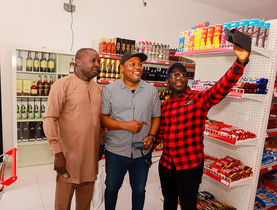 IC Dr Olatunde Sesan, IC John Akinkunmi and IC Ufot Uwem (Esq.), at the Opening of IC John Akinkunmi's Ultra modern superstore, Value Village Superstore, at Ogudu, Lagos on June 28, 2025