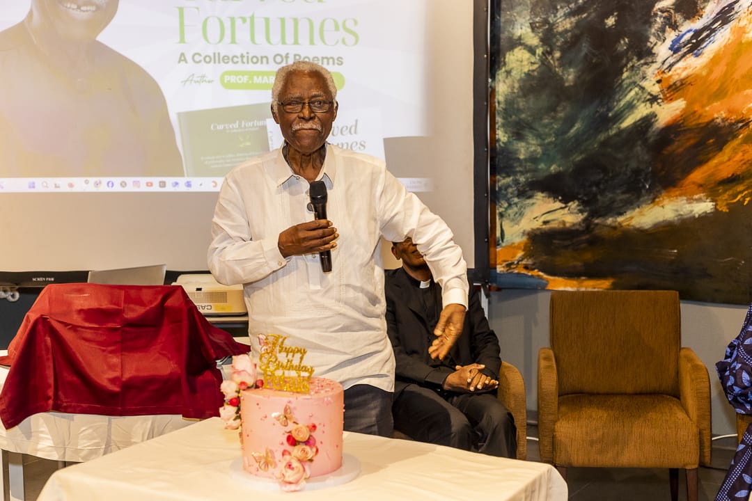 IC Prof. Mark Nwagwu 'The Colossus', at his Curved Fortunes book launch, Lekki, Lagos, June, 2025
